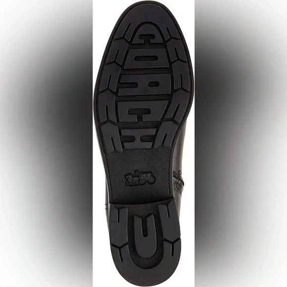 NEW Coach Rilee Leather Knee High Riding Boots Walnut Brown Size 8.5B - Picture 3 of 14